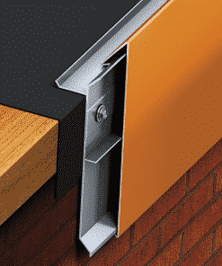 A non-penetrating design eliminates the need for stripping in and heat welding, maintaining the watertight integrity of the installation. PAC-TITE Angular Fascia features an extruded aluminum anchor bar to securely terminate the membrane. The bar is readily available to dry-in the roof structure for added installation flexibility.